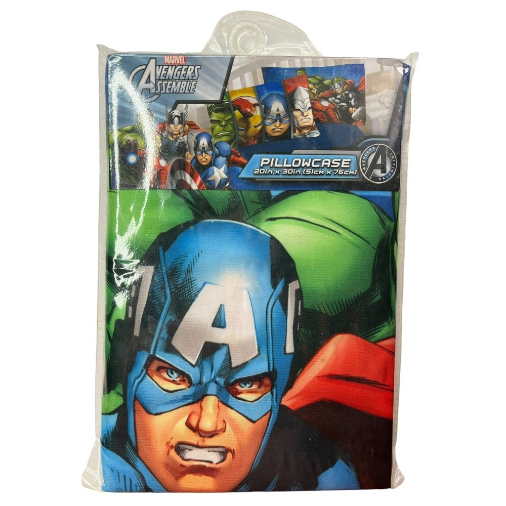 Marvel AVENGERS Standard illowcase Measures 20 x 30 inches SUPERHERO NEW SEALED